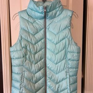 SO Brand Blue Puffer Vest Full Zip Pockets Size L So Perfect Puffer